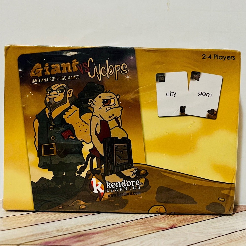 Kendore Learning Giant vs Cyclops Educational Card Game Phonics Hard & Soft C G